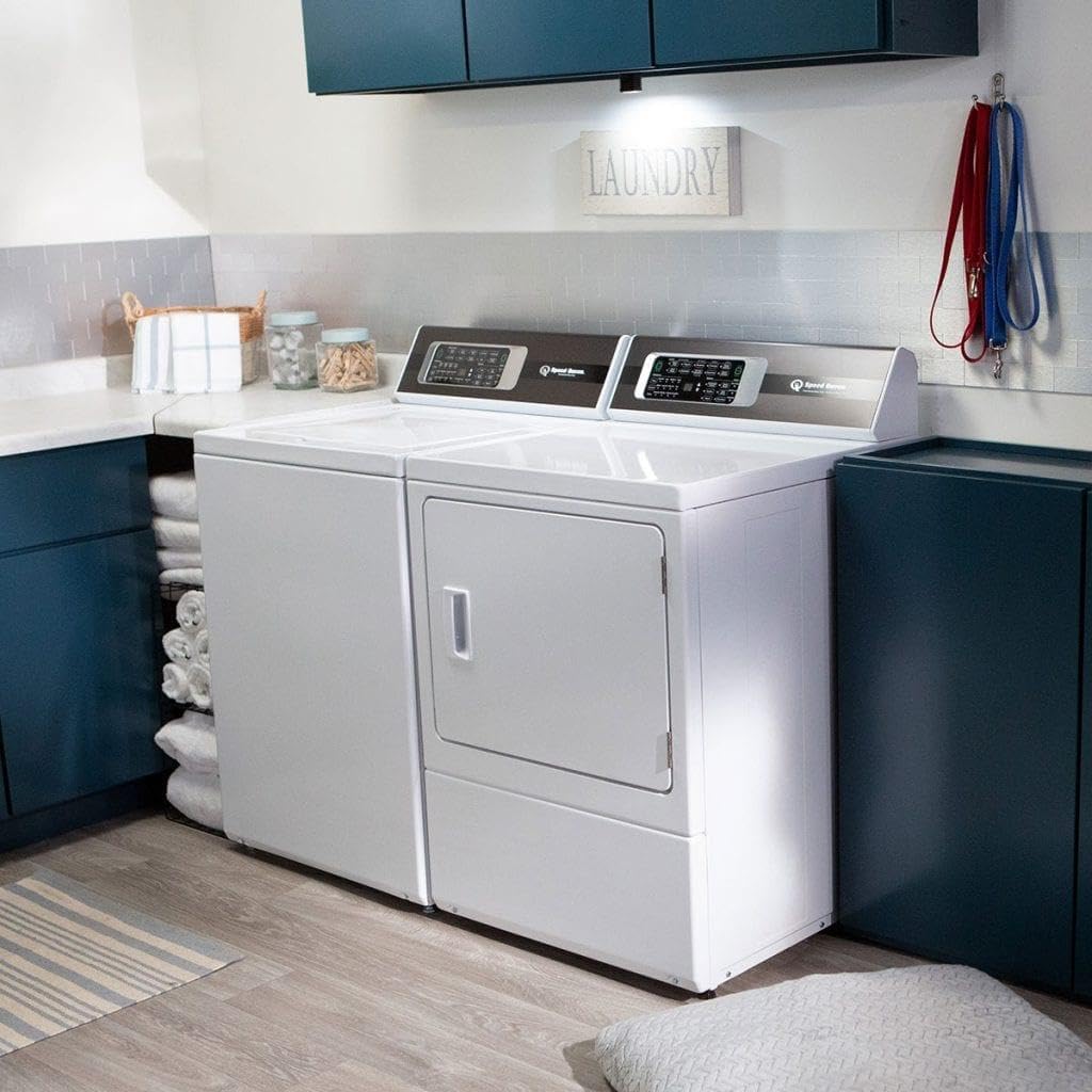 Speed Queen TR7003WN 26" Top Load Washer with 3.2 cu. ft. Capacity, 840 RPM Max Spin Speed, Digital Controls, Stainless Steel Tub, in White (8 Wash Cycles)