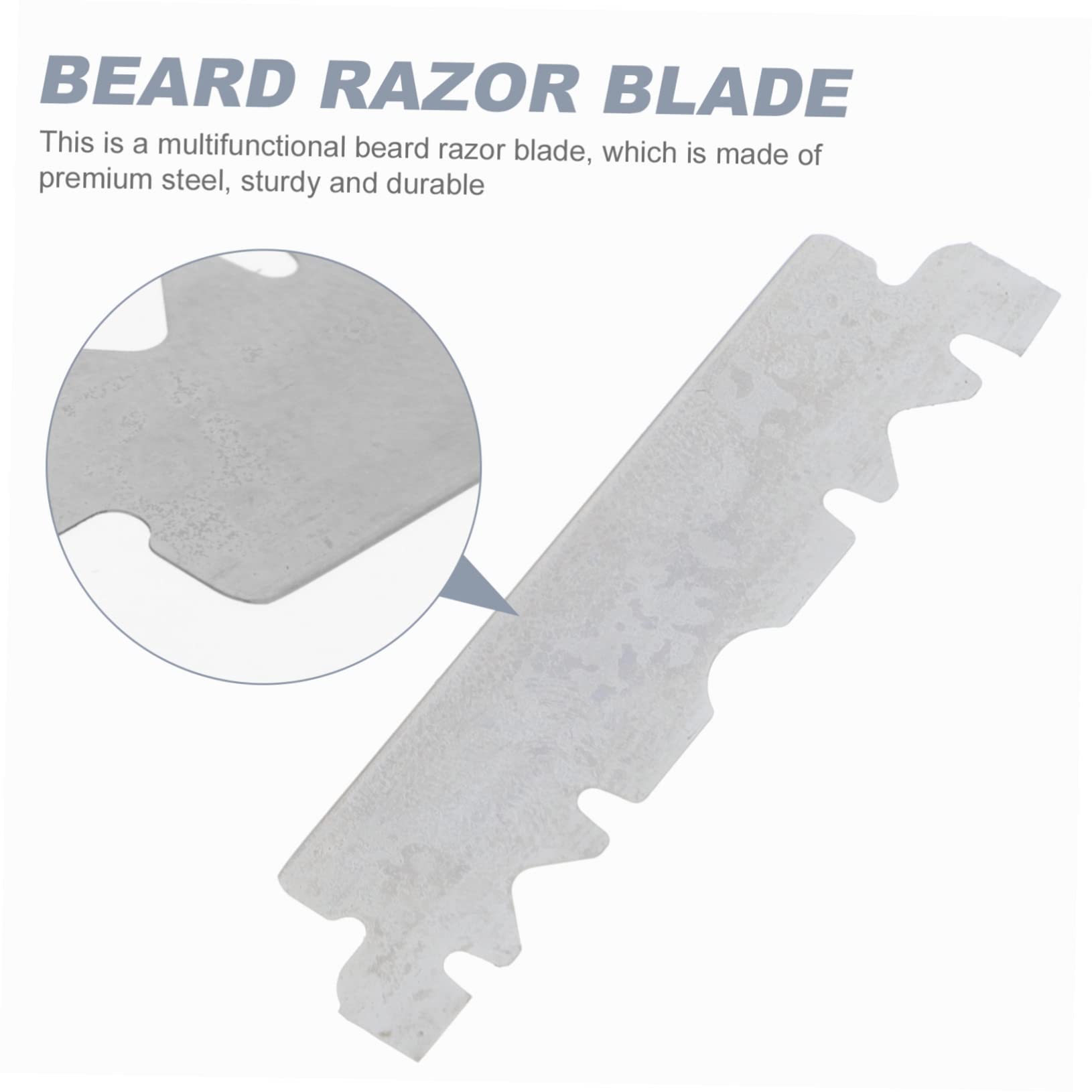 Beaupretty 400piezas Cuchillas De Afeitar De Inoxidable Para De Cortador De Cara De Doble Uso Para Perfilar y Afeitar Sin Irritación