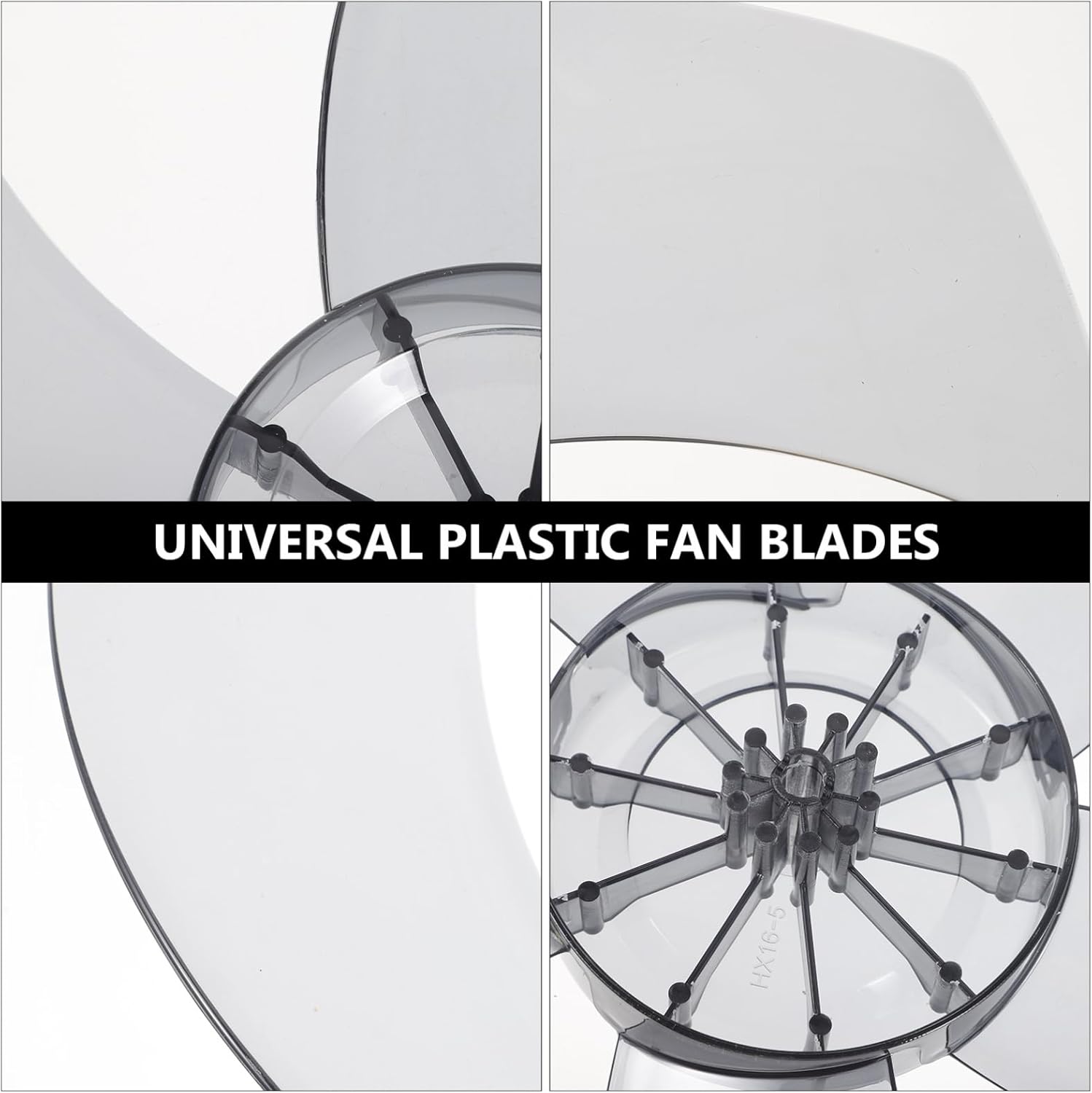 Plastic Fan Replacement Leaves Easy Install Pedestal Fan Blades Transparent Compatible
