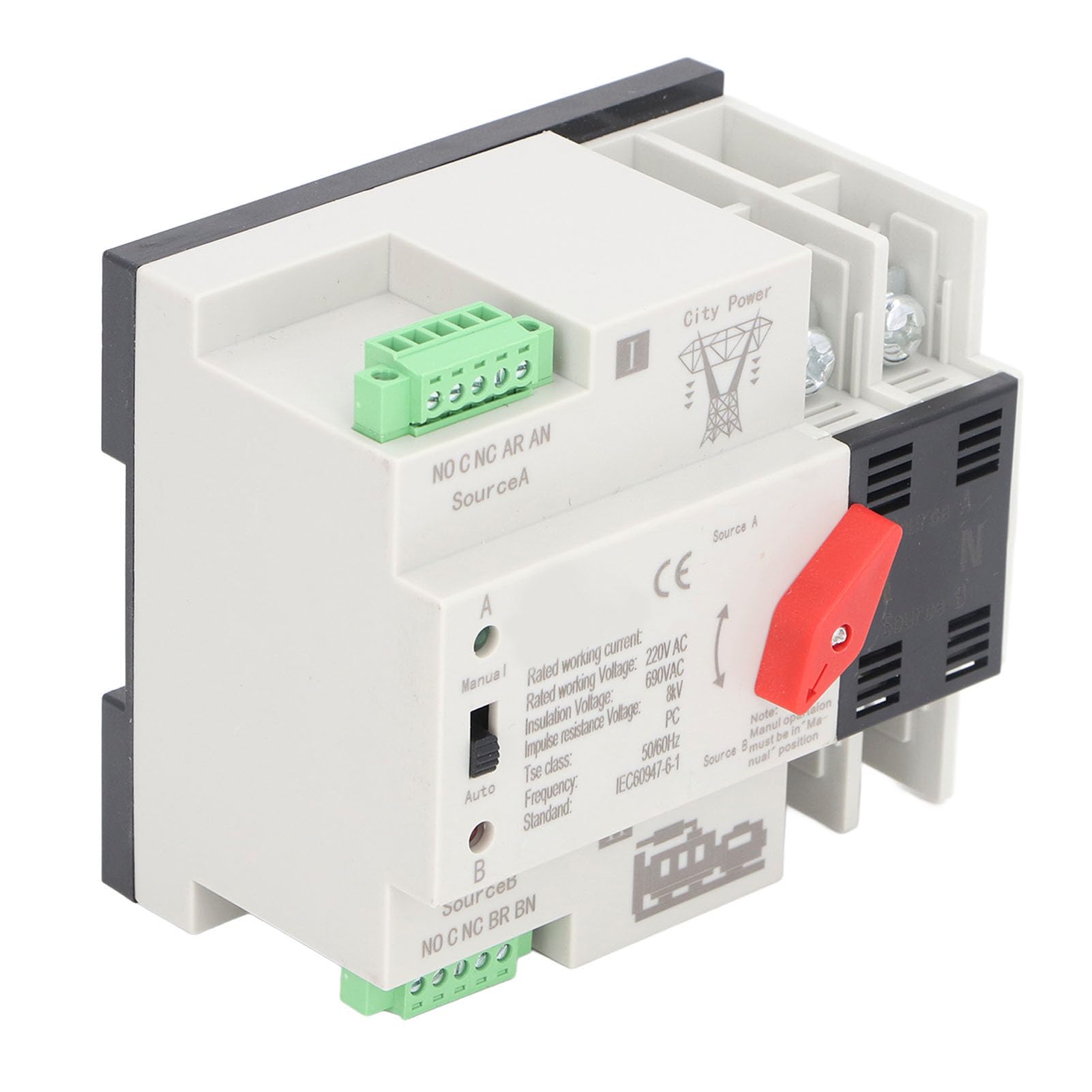 Interruptor de Transferencia Automática de Doble Alimentación