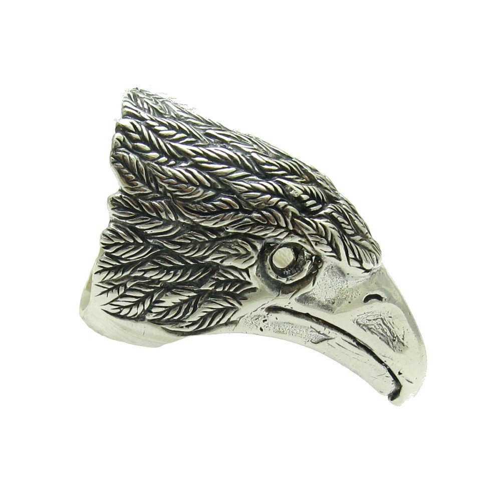 Anillo de plata de ley sólido 925 Enorme águila R001558