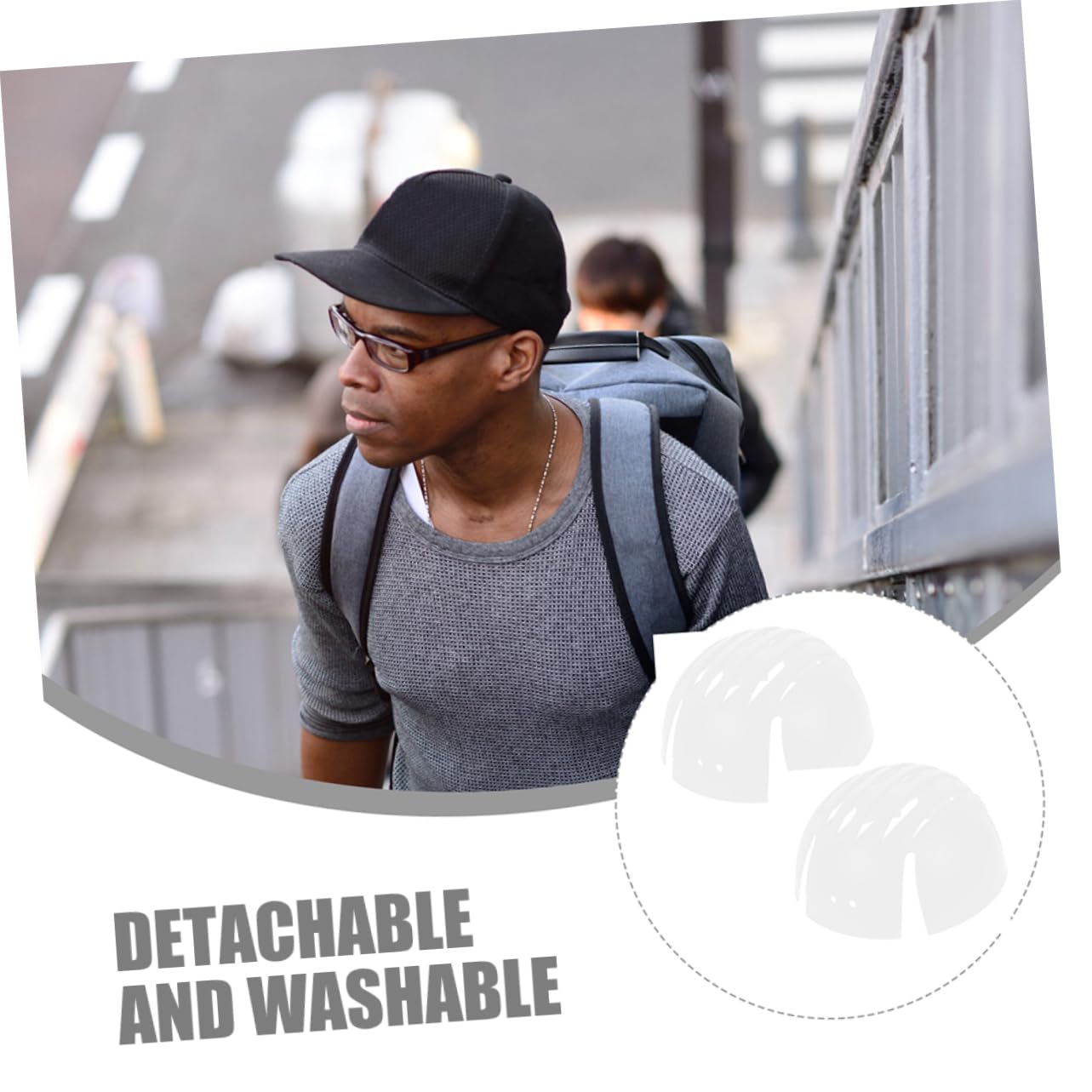 Tofficu Doublure De Casque De Plein Air Casquette Anti-heurt Dur Hommes Hardhats Sécurité Chapeau Remplacement De L'insert du Casque Doublures De Casque Plastique Blanche