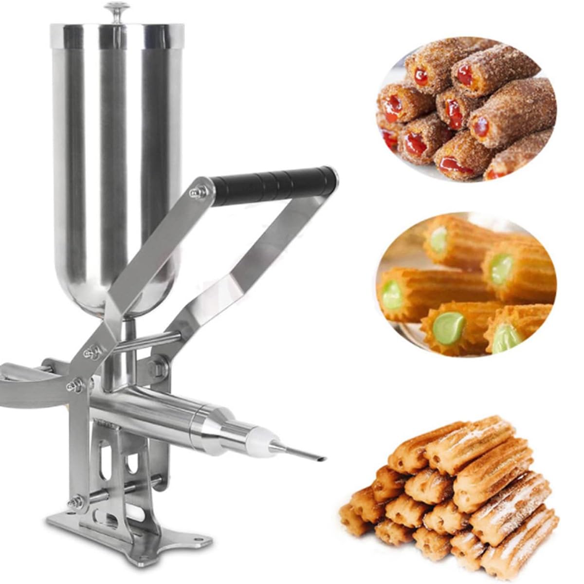 Machine à churros manuelle 4,5L pour beignets espagnols de restaurant et cafétéria