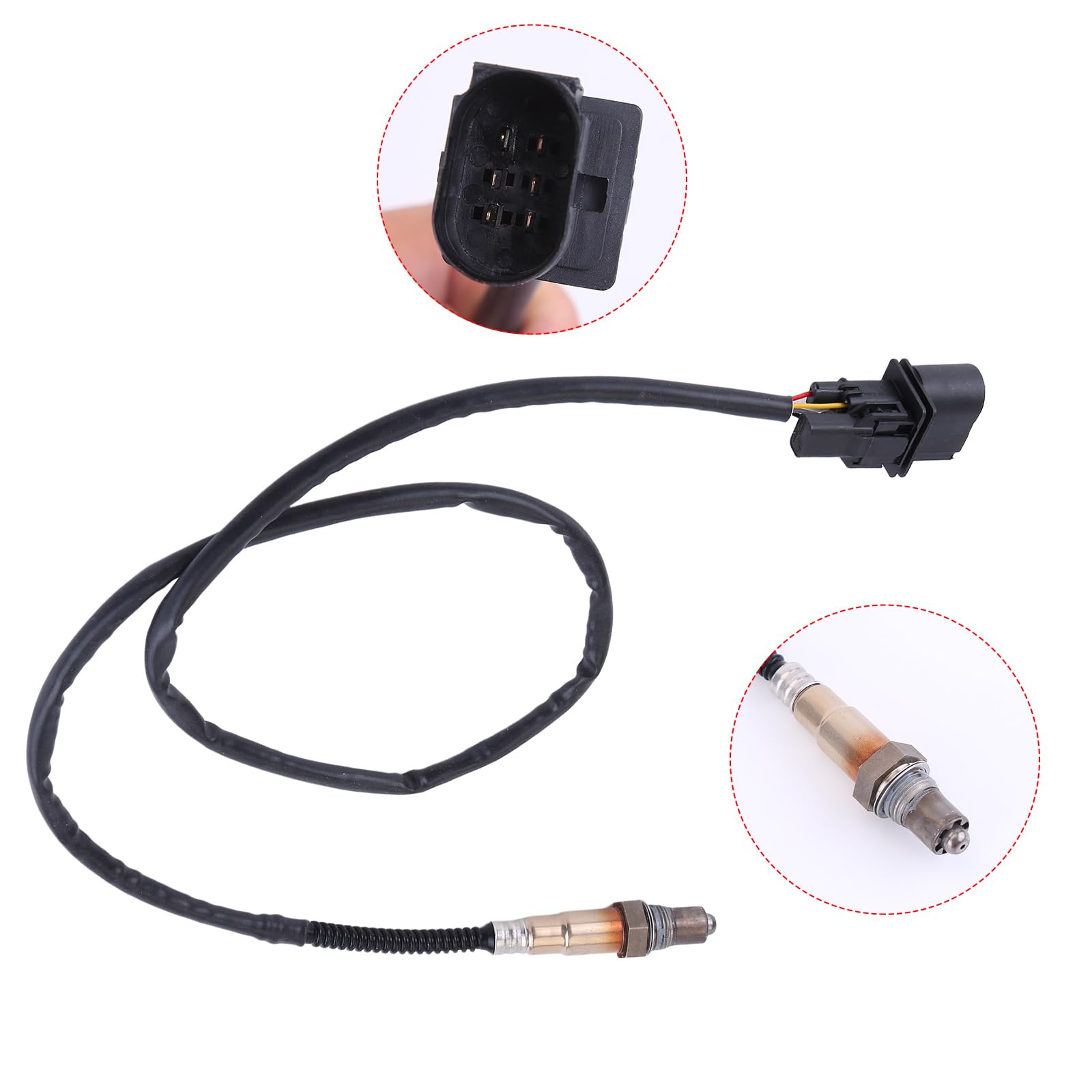 31658855 Lambdasonde 5-Draht O2 Sauerstoffsensor kompatibel für LUPO 6X 6E 1.0 1.4 5-Polig Lambdasonde Regelsonde vor Kat, Sauerstoffsensor Sauerstoff