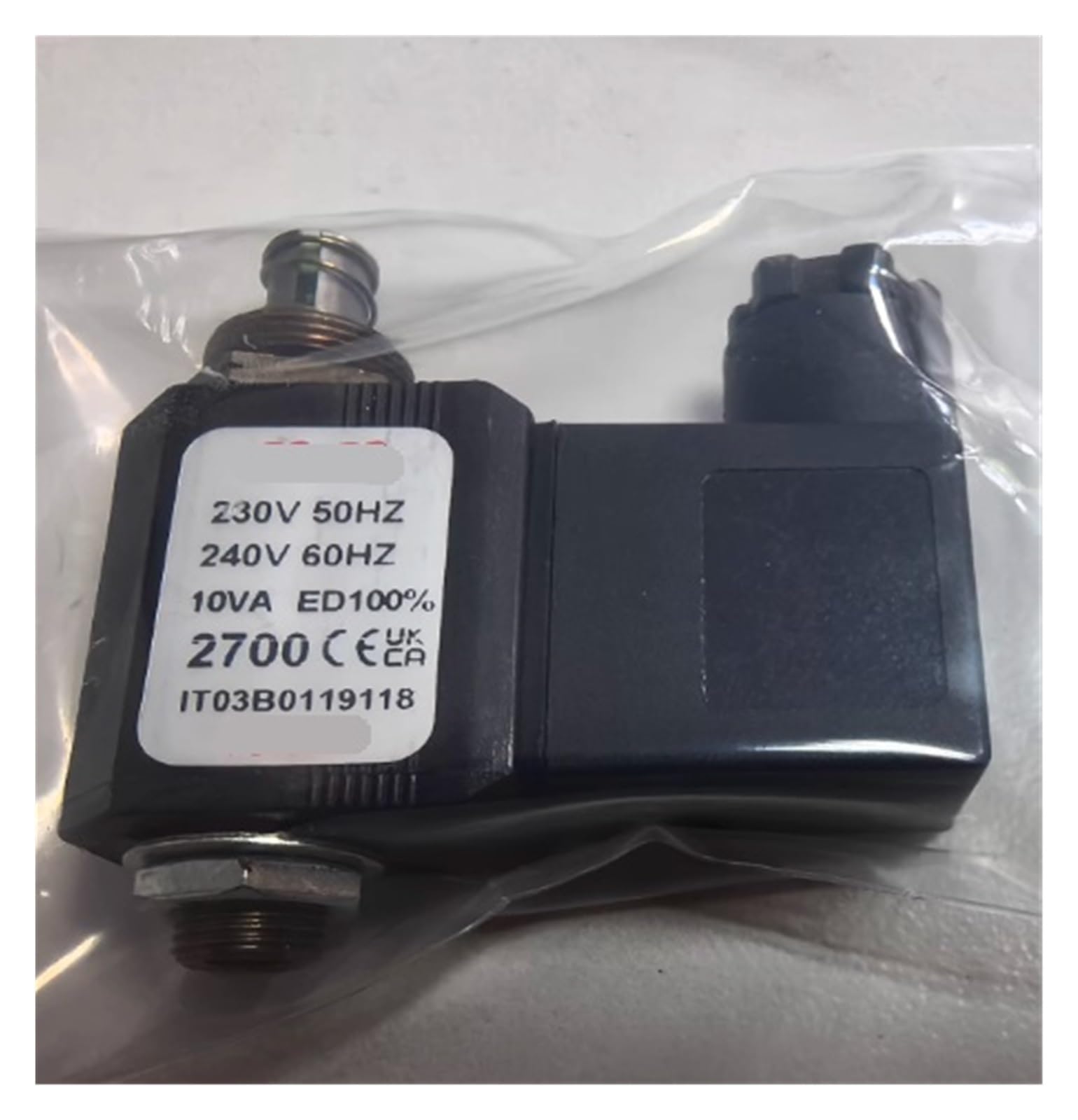 Électrovanne 27A18 soupape d'admission trois voies 230VAC pour circuit hydraulique
