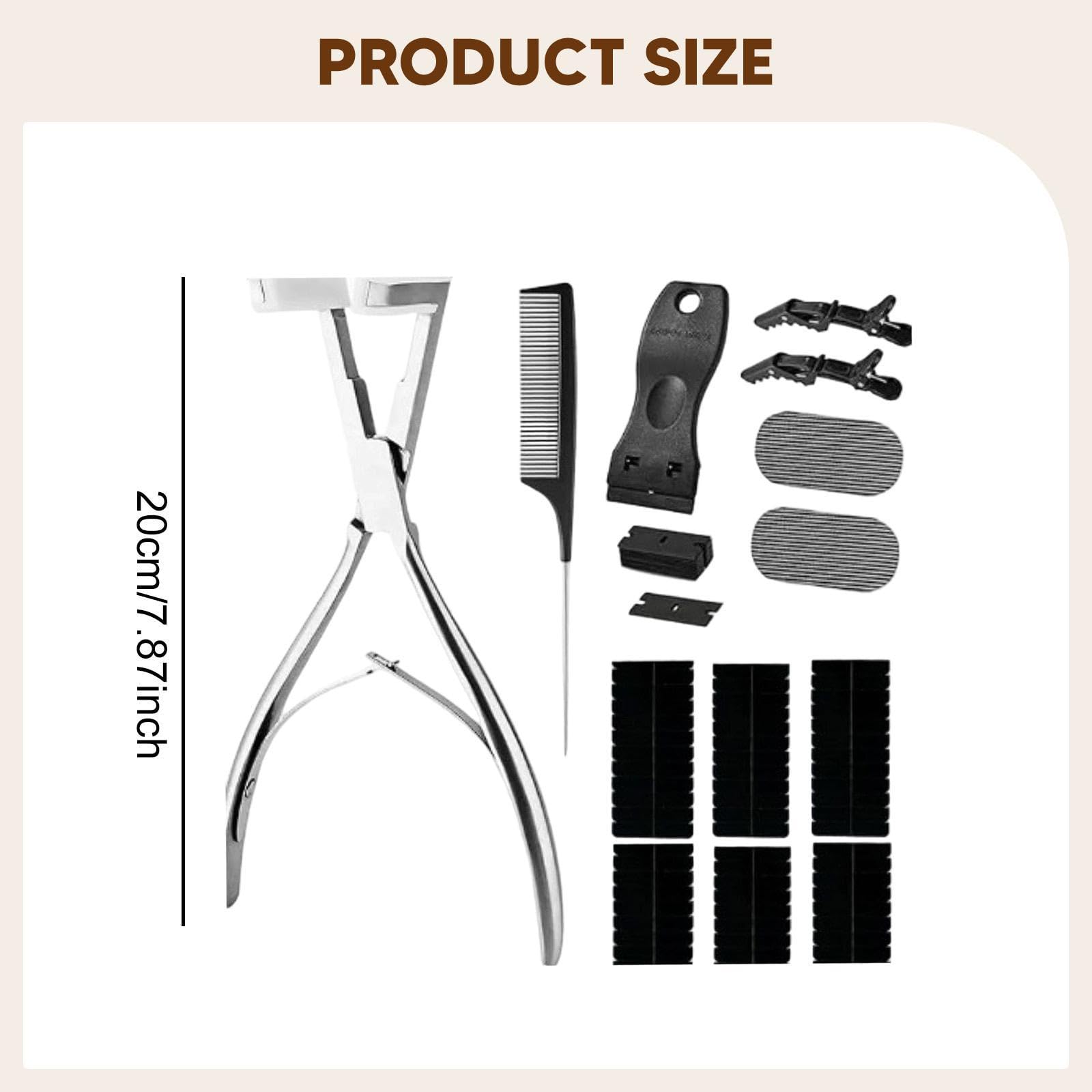 Kit di Strumenti per Extension per Capelli. Pinze Sigillanti Comode per Extension.