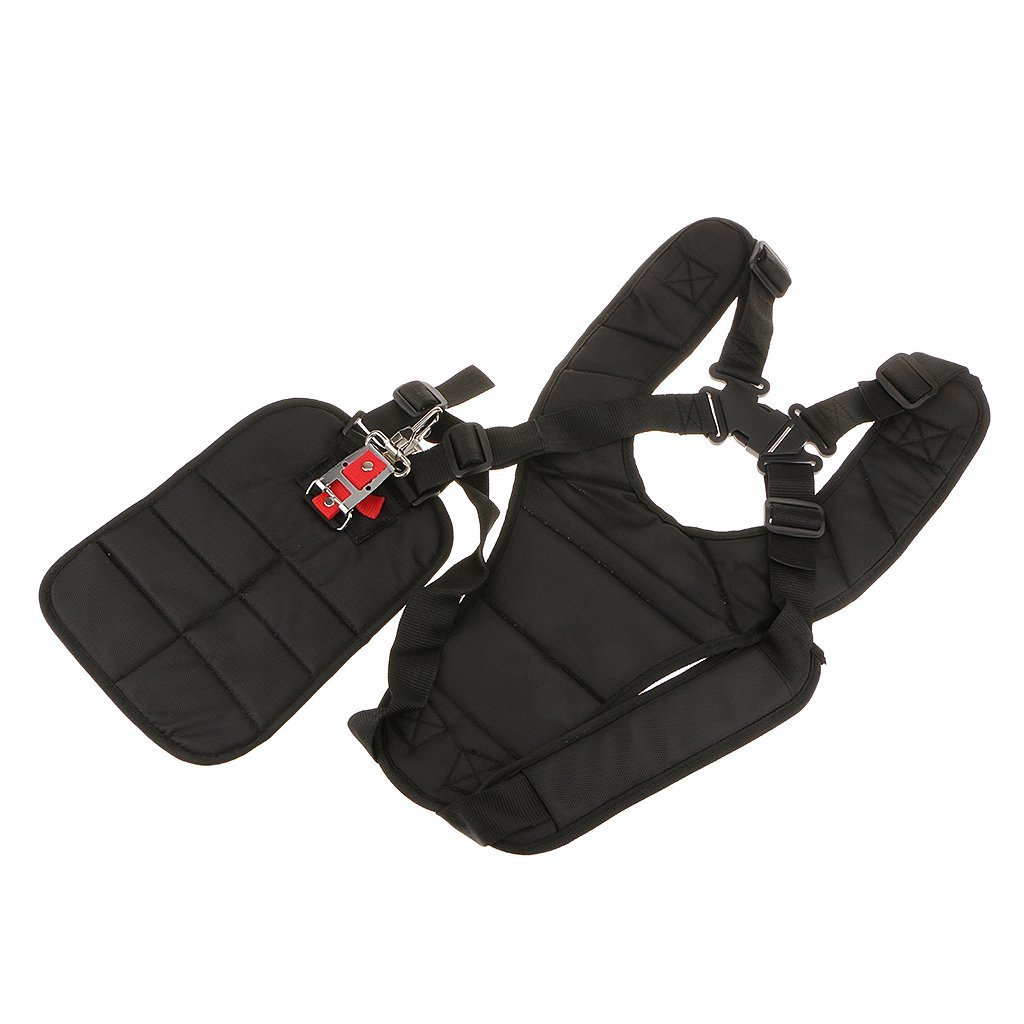 Strimmer Doppio Strap Strimmer Spalla Strap Strimmer Doppio Cinturino Bretelle Adatto a Tutti i Tipi di Tosaerba Nero