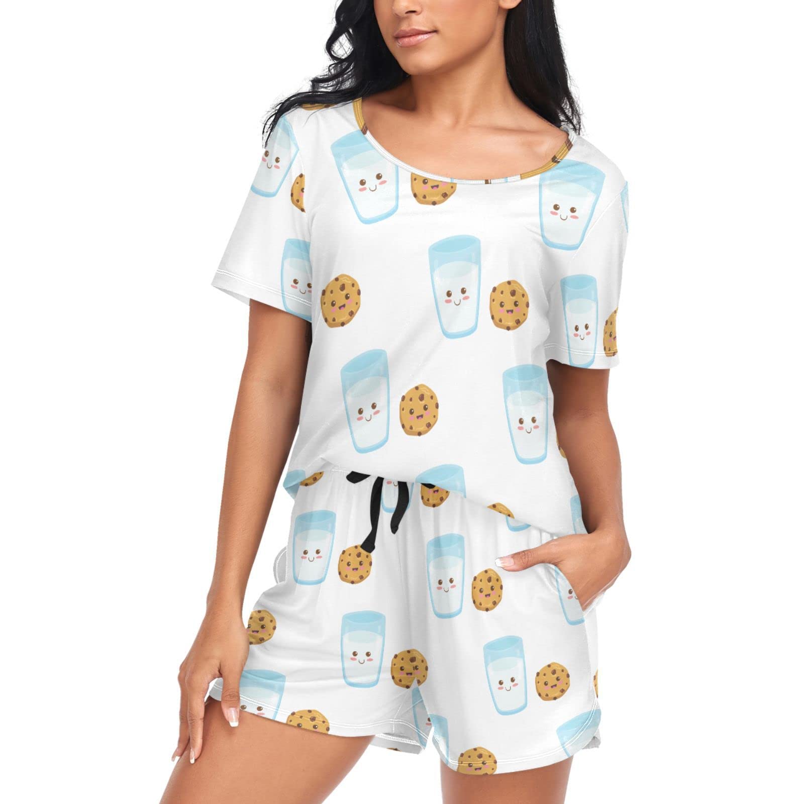 vvfelixl Women's Pajama Sets Pajamas Shorts For Women Sleepwear Lounge Sets S-XXL