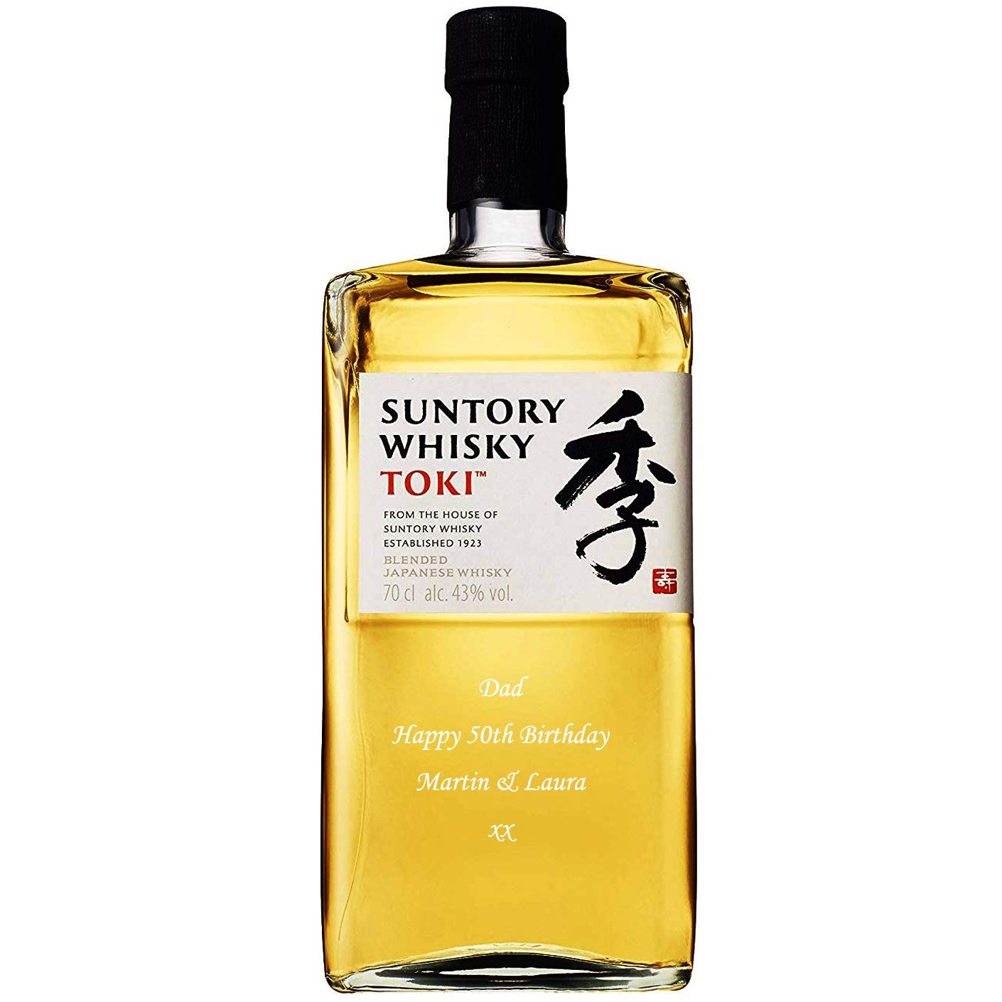 Personalised Suntory Toki Whisky, Japanese Whisky Gift for Men