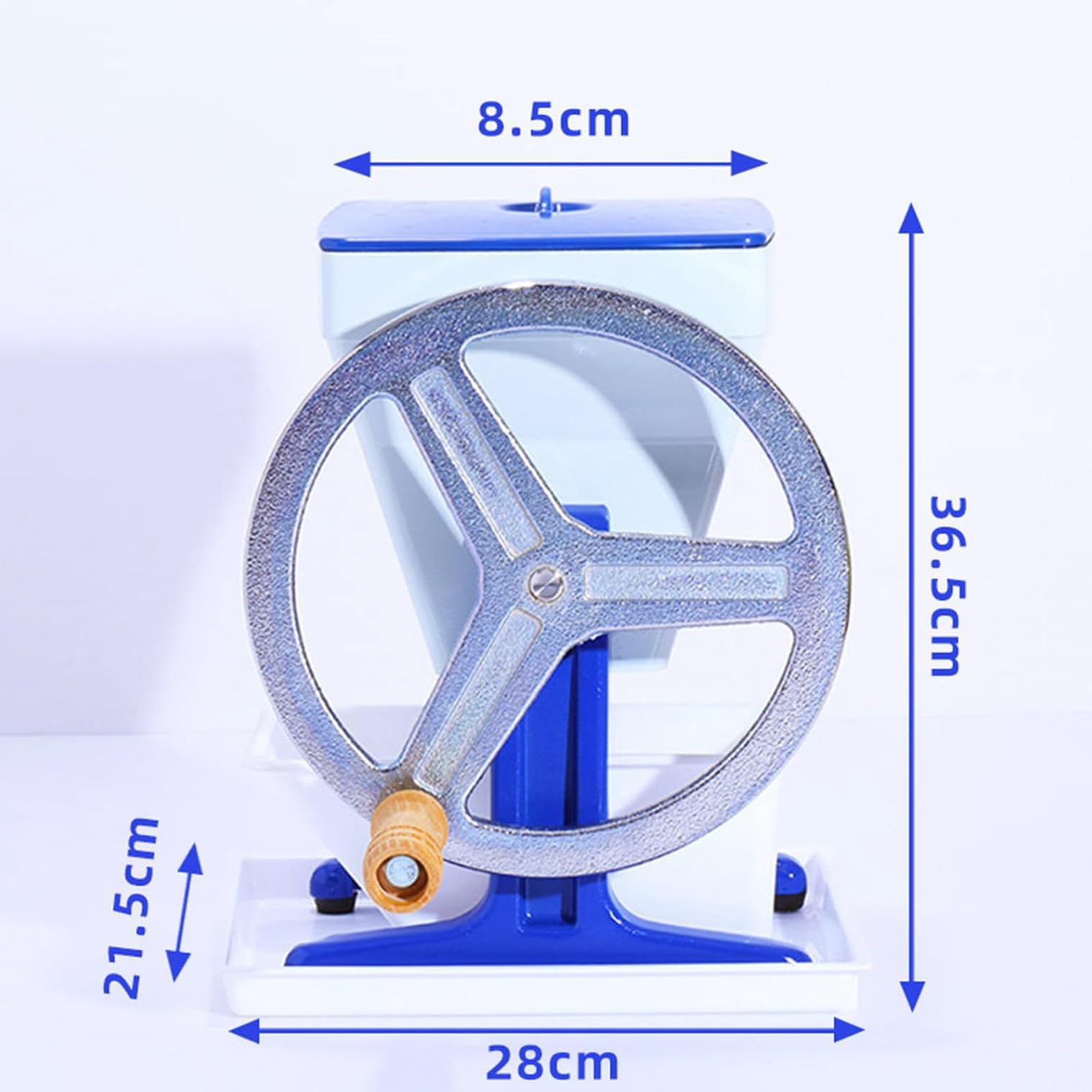 Trituradora de hielo manual portátil con hoja de acero inoxidable para conos de nieve finos, hielo afeitado y uso comercial, perfecto para fiestas y eventos