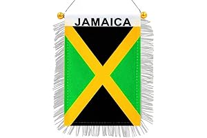 Mini Jamaica Flag Banner: Vibrant Jamaican Décor for Your Ride