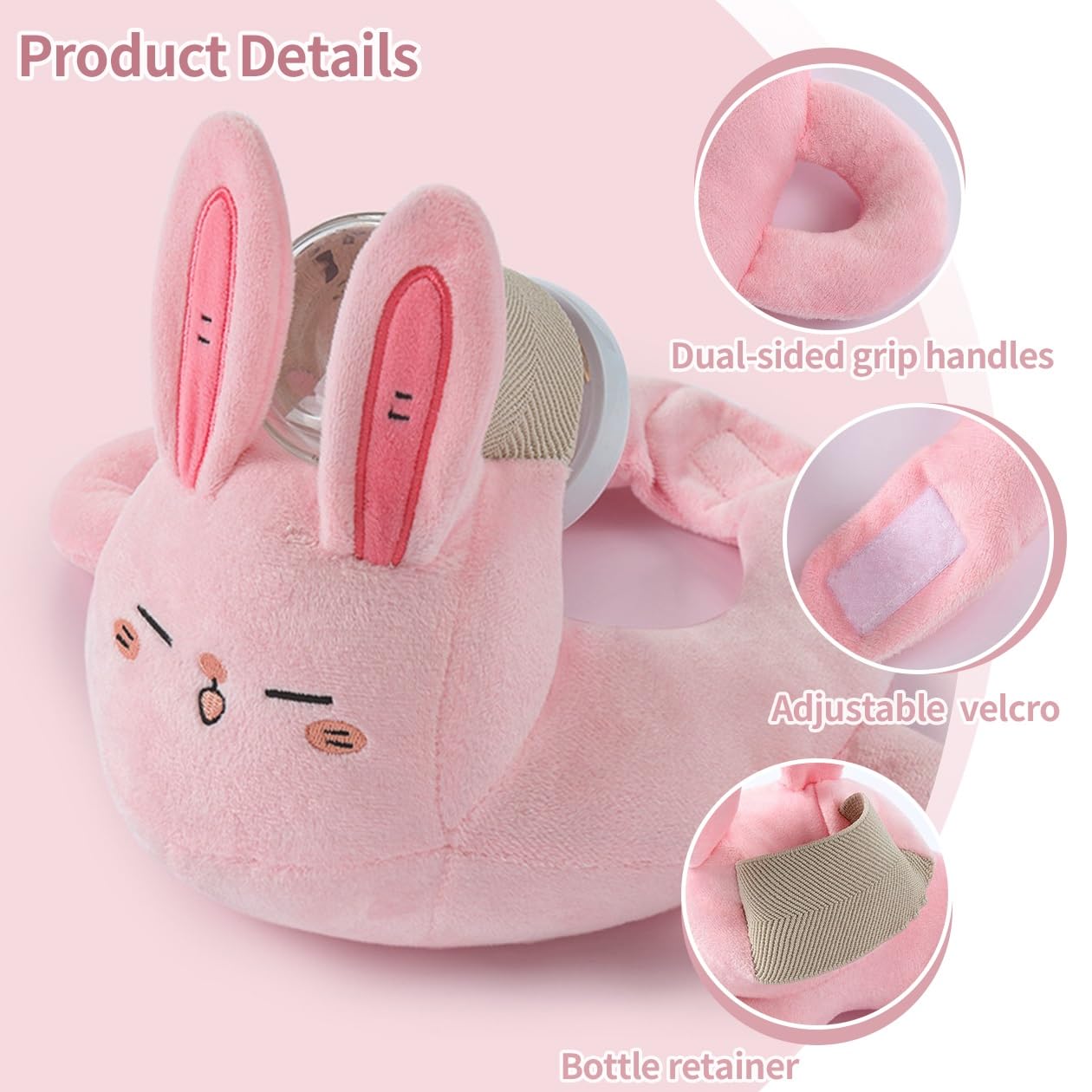 Newborn Bottle Feeding Pillow, Adjustable Bottle Feeding Support Pillow, Baby Bottle Support Pillow, Ergonomic Design To Relieve Wrist and Arm Stress(Lion) — view 3
