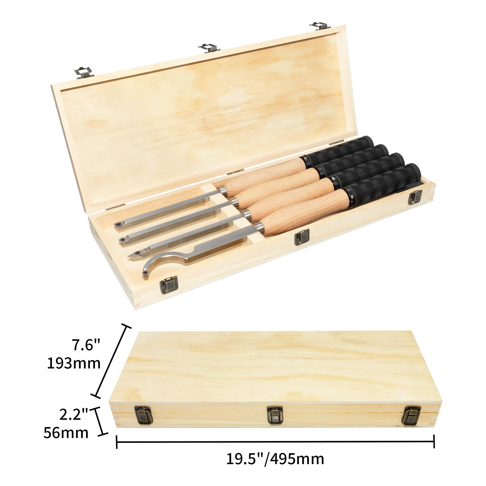 Set Utensili Per Tornitura Legno DEEFIINE Con Punte In Carburo - Ideale Per Intaglio E Hobby Fai Da Te - Foto 11