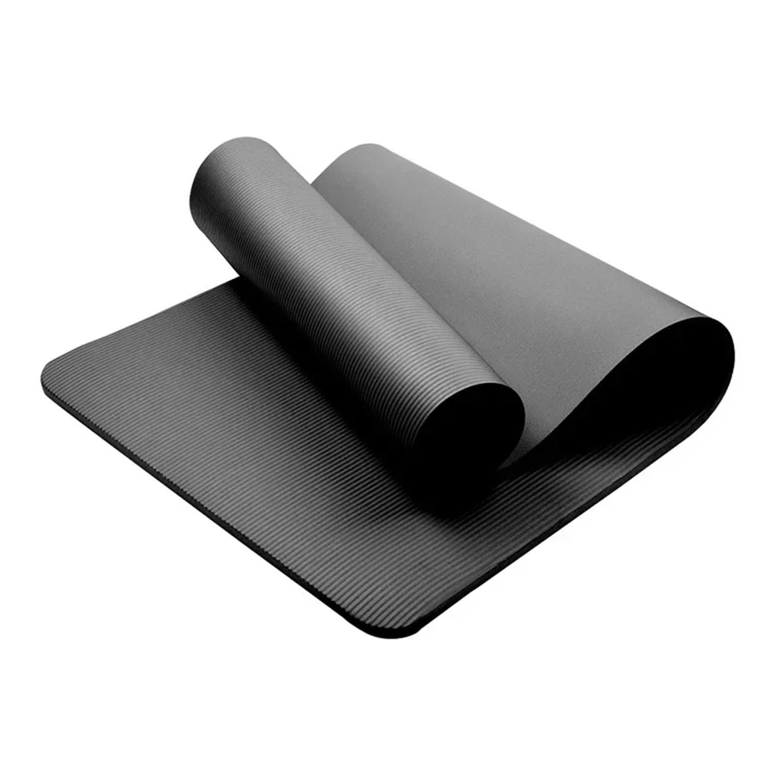 Esterilla de yoga de 200 x 90 cm de grosor, 20 mm de grosor, esterilla de gimnasio para principiantes, gruesa, ampliada y alargada, antideslizante, para yoga, para el hogar, pilates, estiramiento,