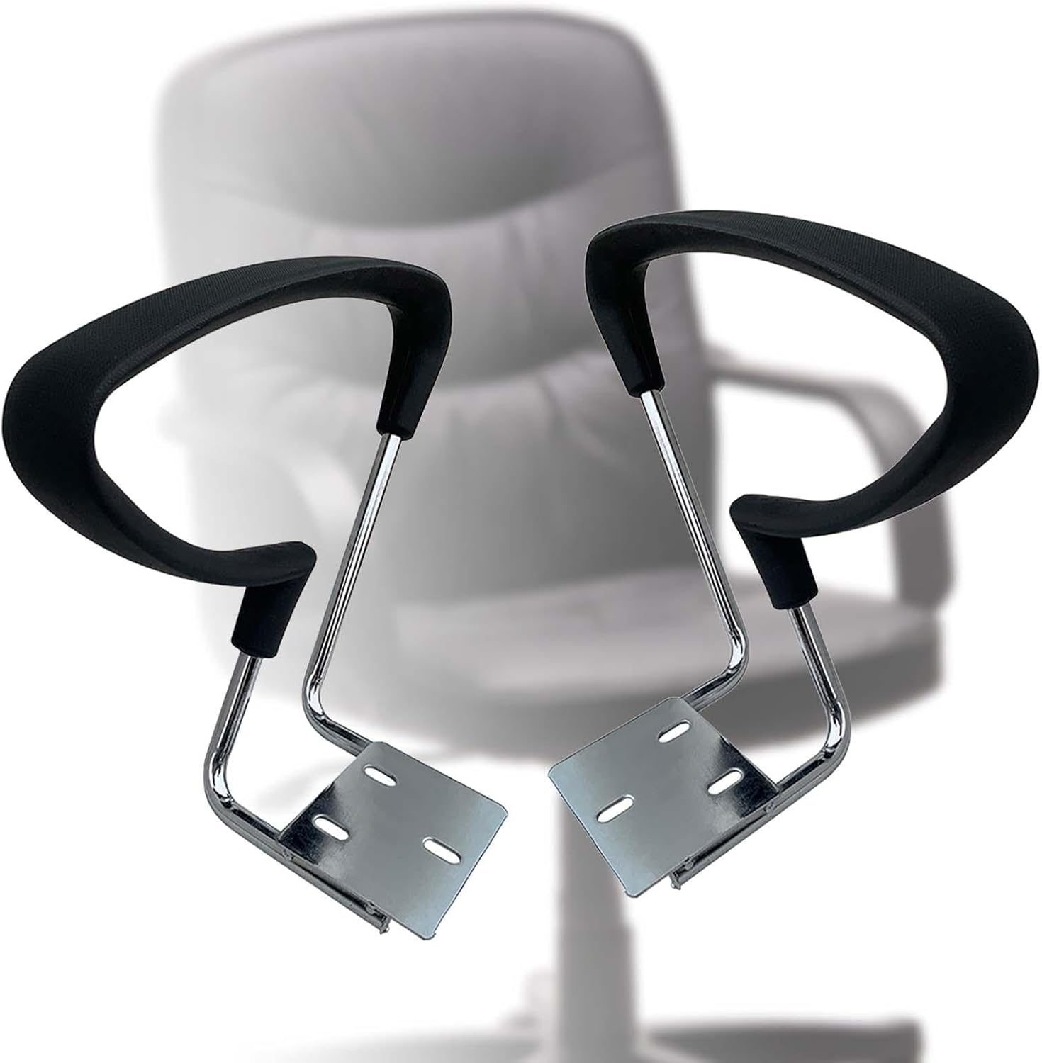 2 Pieces Office Chair Arms, Chair Armrest Accessories, Ergonomic Multipurpose Comfortable Office Chairs Handle Bracket for Working, Parts