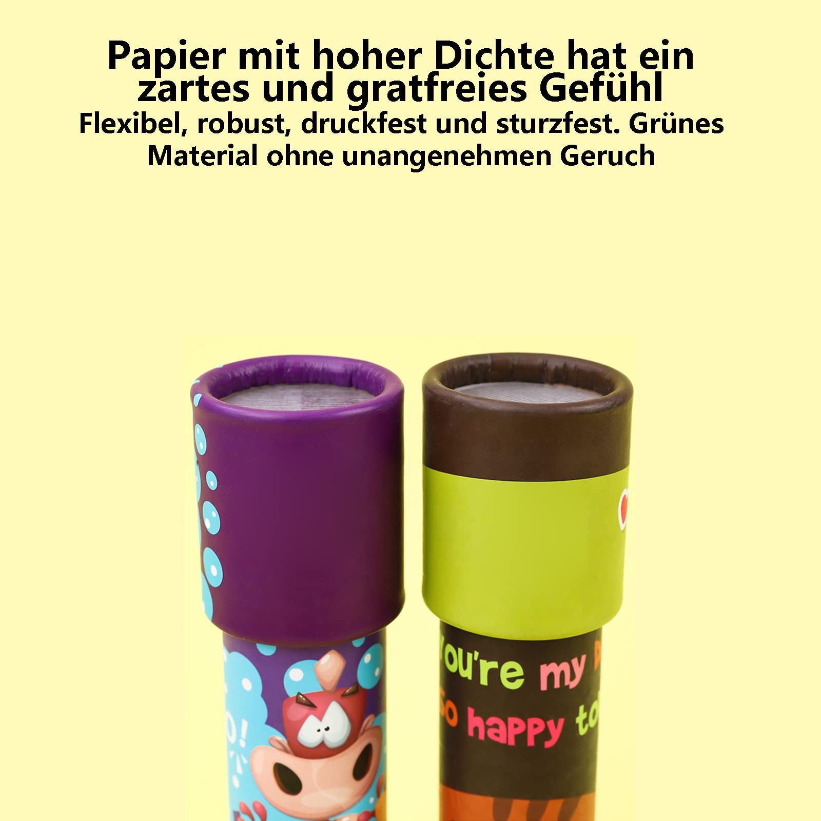 GERUI Lot de 4 kaléidoscopes classiques réglables - Jouet éducatif pour fête d'enfants - Verres kaléidoscope magiques - Pour anniversaire, Nouvel An, Noël - Avec jouets de maternelle
