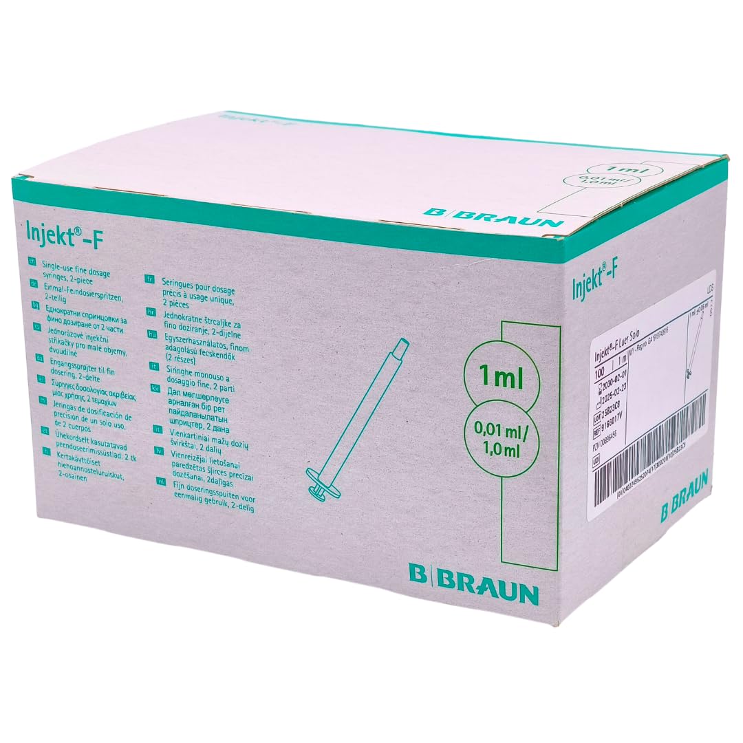 B. BRAUN Injekt-F 1 ml Zweiteilige Einmal-Feindosierungsspritze 3x 100 St I Für Klinik, Praxis, Labor I zur Injektion, Aspiration, Infusion, Ernährungstherapie I Spar-Set plus Pharma Perle give-away