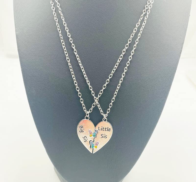 ZAHSY Sisters Necklace for 2 Sisters - Birthday Gifts for Little Sis & Big Sis - Christmas Gifts2