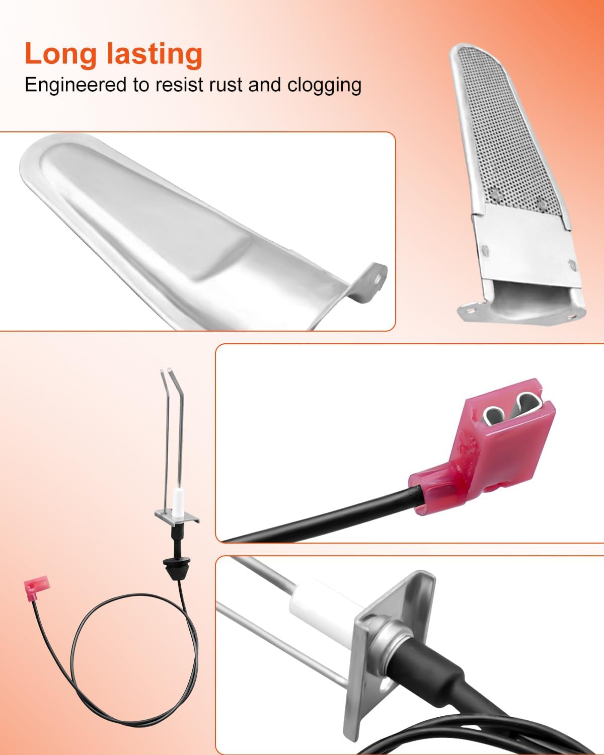 ULZOZN RV Furnace Igniter Electrode and Burner Head Replace 91788 35100 36043 30268 Fit for Hydro Flame System AFS AFM AFL DFS DFM DFL 79 85