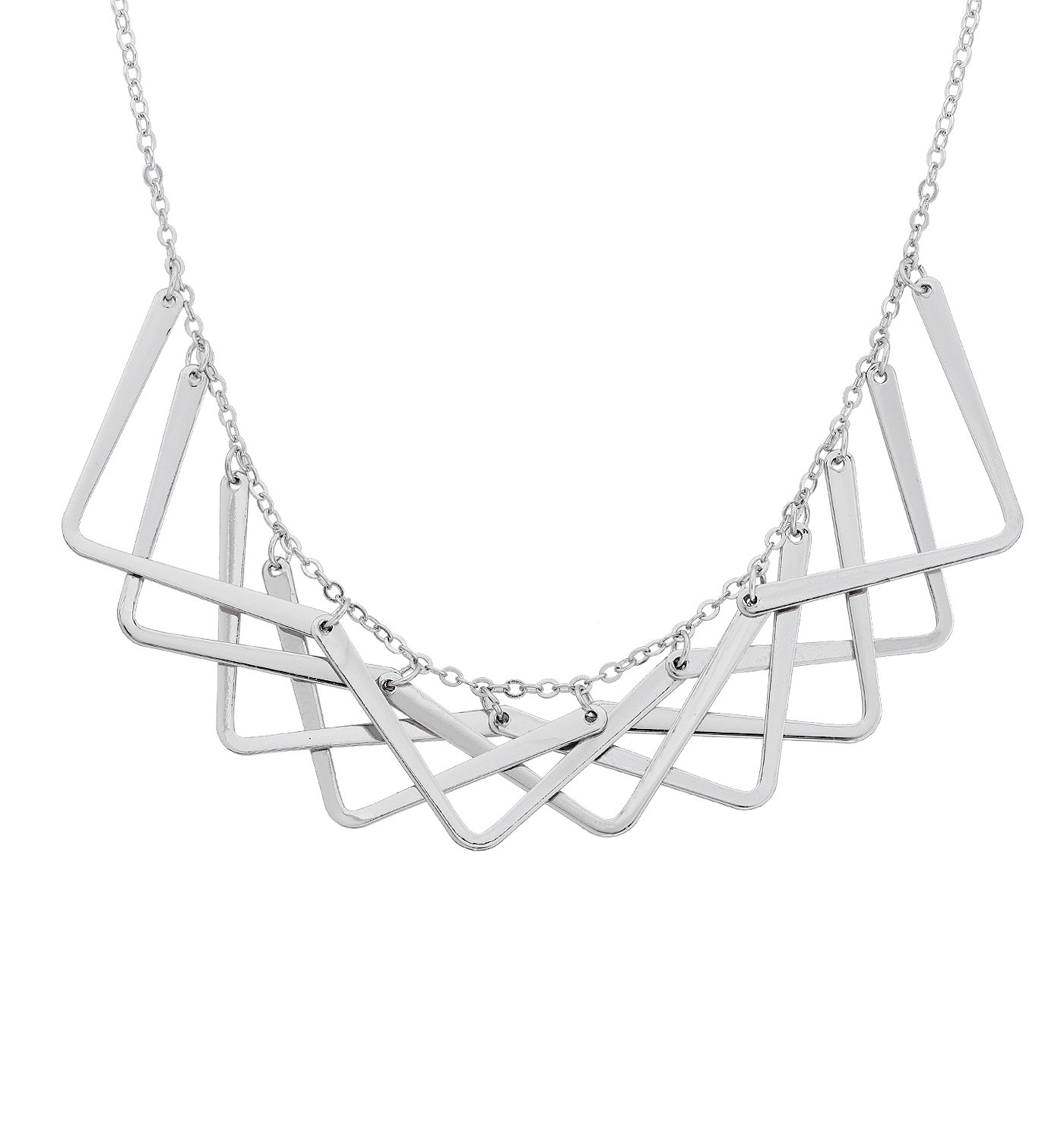 Statement Collar Necklace for Women Simple Geometric Bib Necklace for Wedding Party