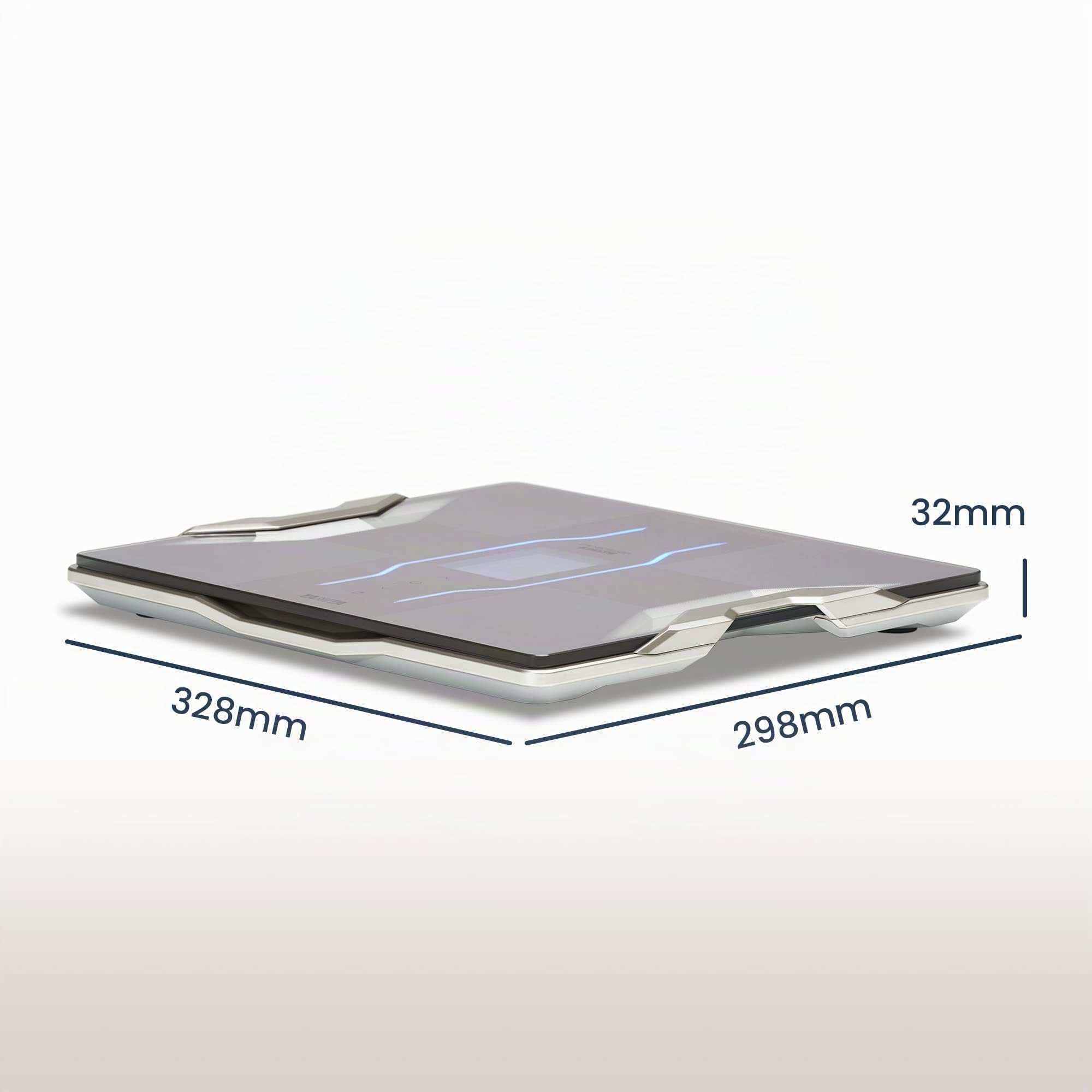 Tanita RD-953 Körperanalysewaage Platin | Personenwaage digital mit Bluetooth & App | Dualfrequenz-Technologie, 11 Messwerte, Muskelqualitätsfaktor | Körperwaage mit Körperfettanalyse