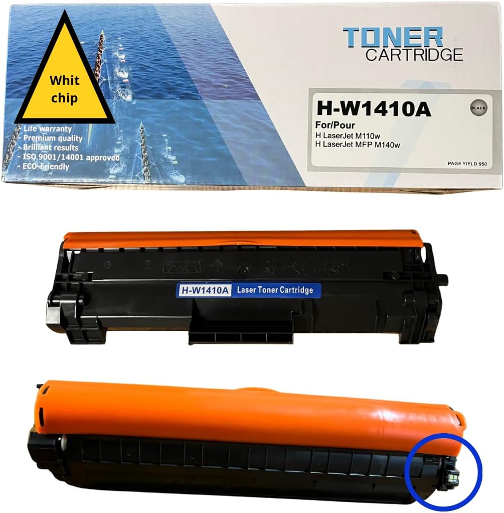 Compatible 141A Toner Cartridge 2-Pack (Black, with Chip) – Replacement for HP 141A W1410A / 141X W1410X – for Laserjet Pro M110w, MFP M140w, M139 Series