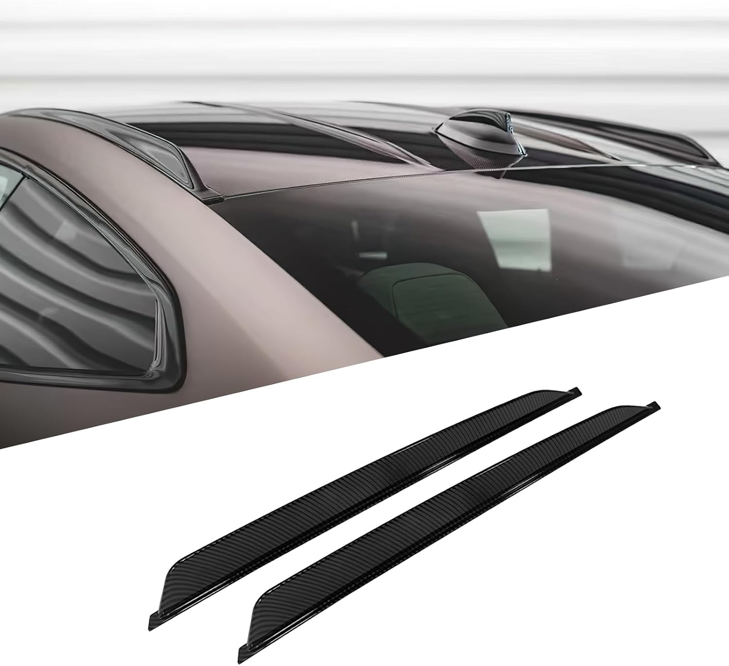 for 2020-2025 BMW M3 G80 Spoiler on Both Sides of The Roof, Carbon Fiber ABS Spoilers Rear Trunk Wing 3 Series Car Accessories UV Resistant