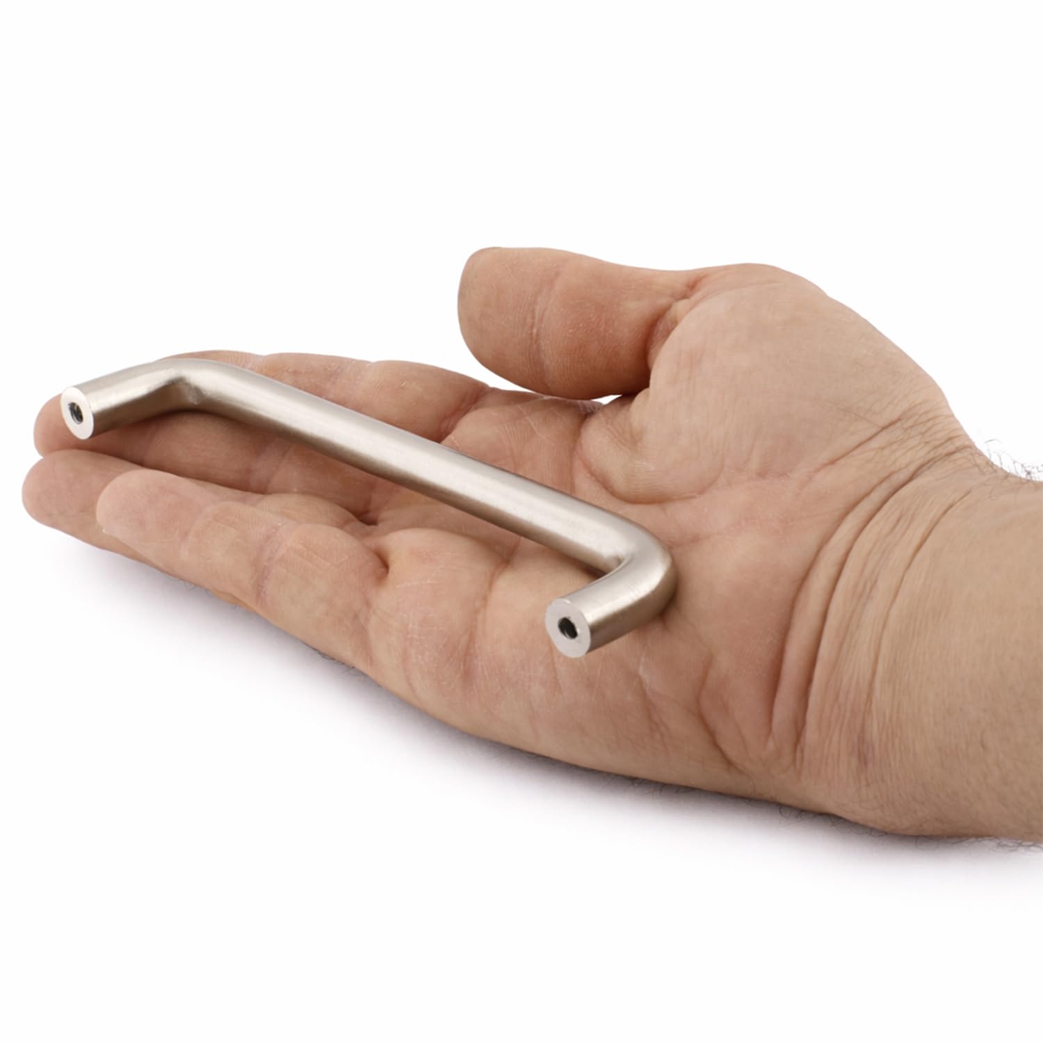 Özen Metal (128 mm - 12.8 cm) Saten Renk Mobilya Mutfak Çekmece Dolap Kapak Kulbu Kulpu Kulpları