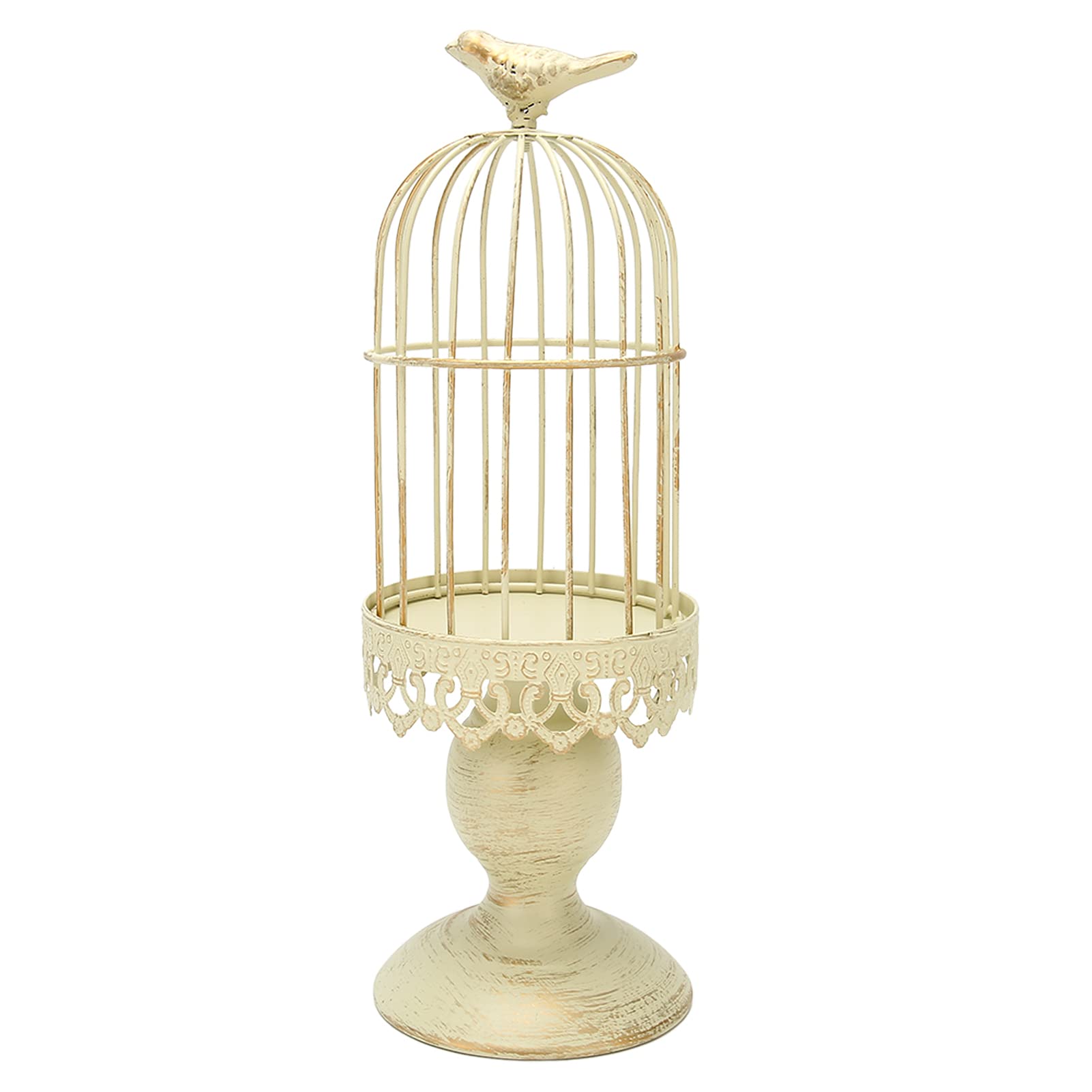 Birdcage Candle Holder Decorative Bird Cages Candle Lanterns for Wedding Candle Centerpieces Tables, Gothic Vintage Candleholder Sets for Fireplace Mantel Decoration