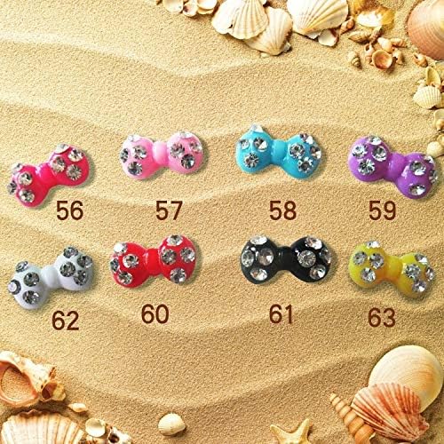 Kitty Bowknot Design Resin Flatback Beads for Nail Art Scrapbooking DIY 200pcs/style