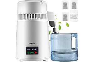 DC House Countertop Water Distiller 1.1Gal with Auto-Off Purification System