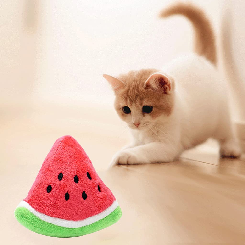 HANBOLI Watermelon Plush Squeaker Toy for Small Medium, Large Dogs - Durable Pet Gift - Tug of War - Chew Toy - Image 4