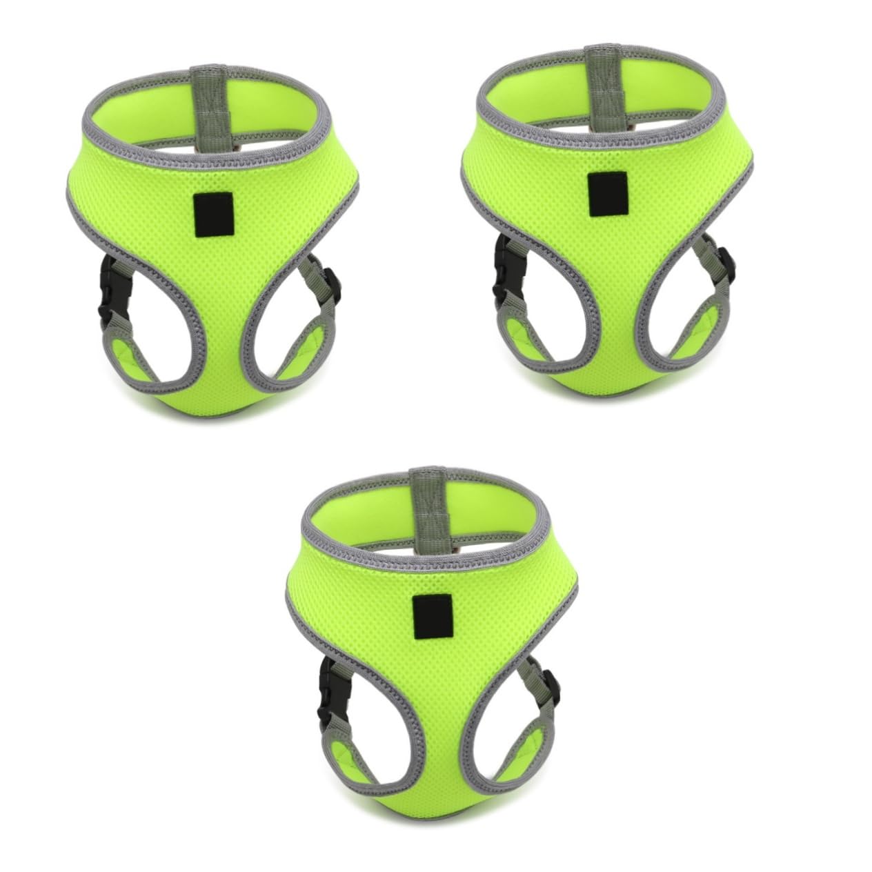 INOOMP 3pezzi Pettorina Imbracatura e Fluorescente Cintura Controllo Per Passeggiate e Attività All