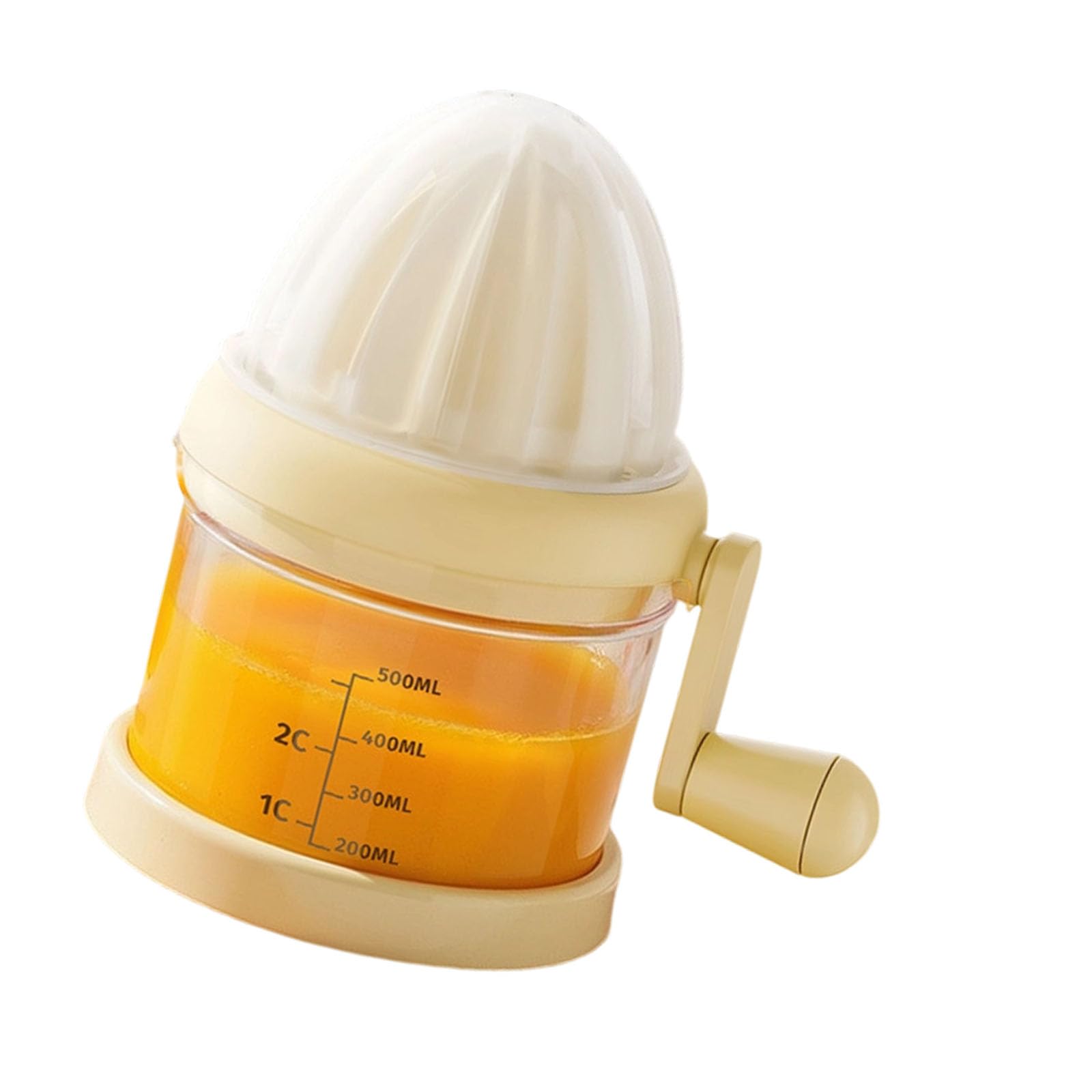 Qusinfc Portable Hand Operated Squeezer with Lid Designed for Citrus Fruits Like Lemons Quick Cleaning Feature Efficient Press