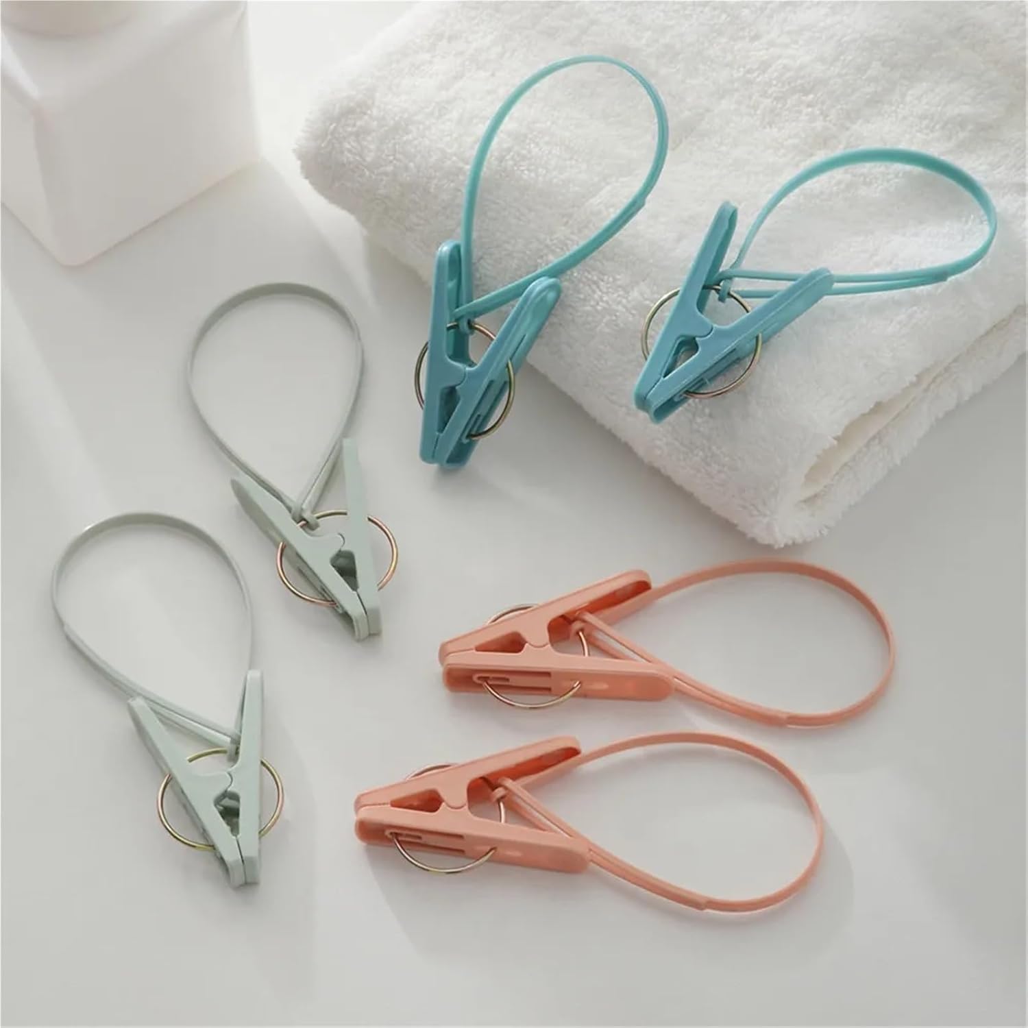 Clothes pins 240 PCS Hook Clip Hanger Household Clothesline