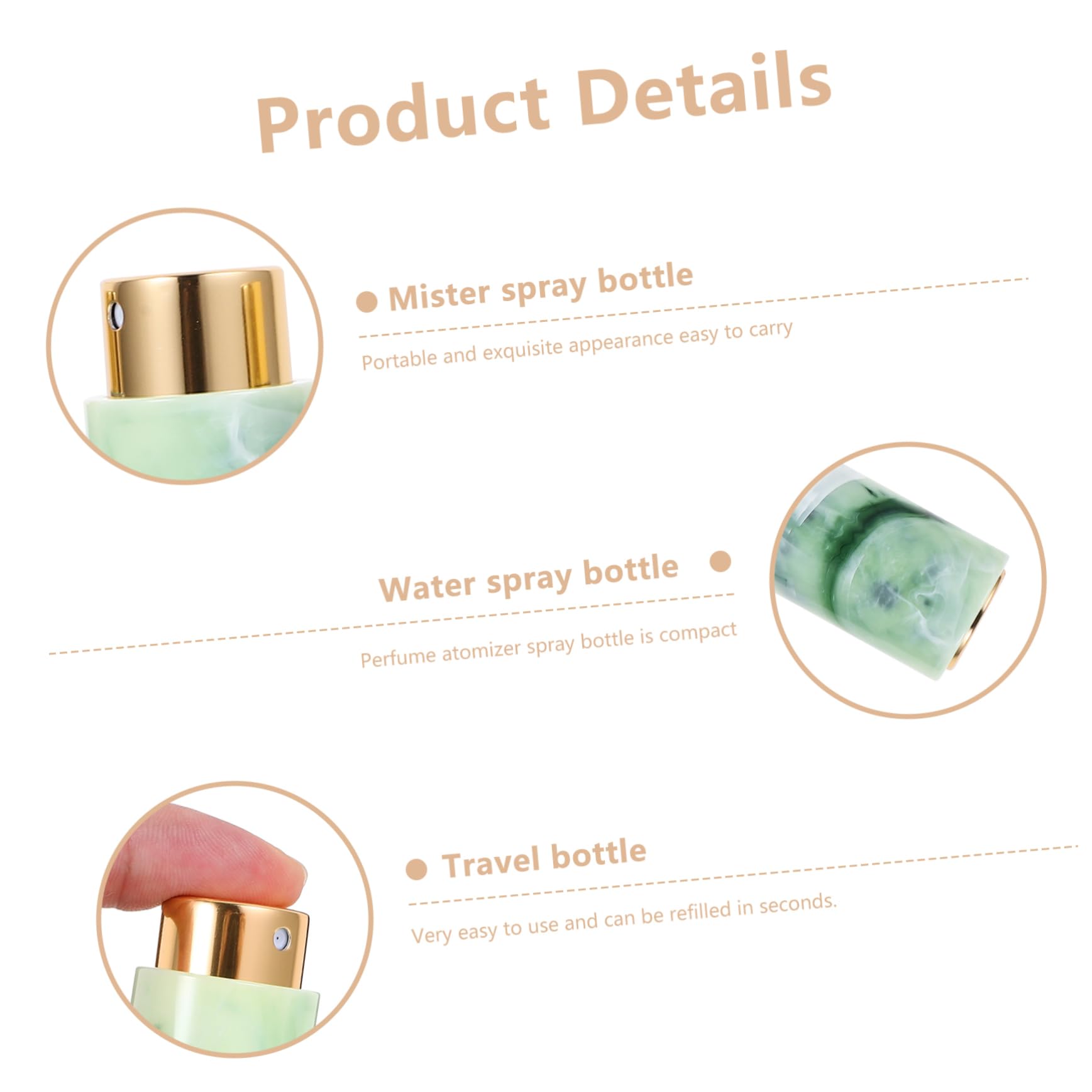 FRCOLOR 4pezzi Bottiglie Ricaricabili Per Per Profumi e Lozioni Flaconcini Spray Compatti Per e