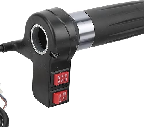 Miniatura 3 de Acelerador de agarre de acelerador de velocidad de 3 velocidades, par de empuñaduras de acelerador de bicicleta eléctricas, mango universal de