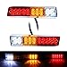 JKAPCYJFHF 2x 12V 20LED Car Truck Tail Light Indicator Turn Signal Reverse Brake Rear Light -