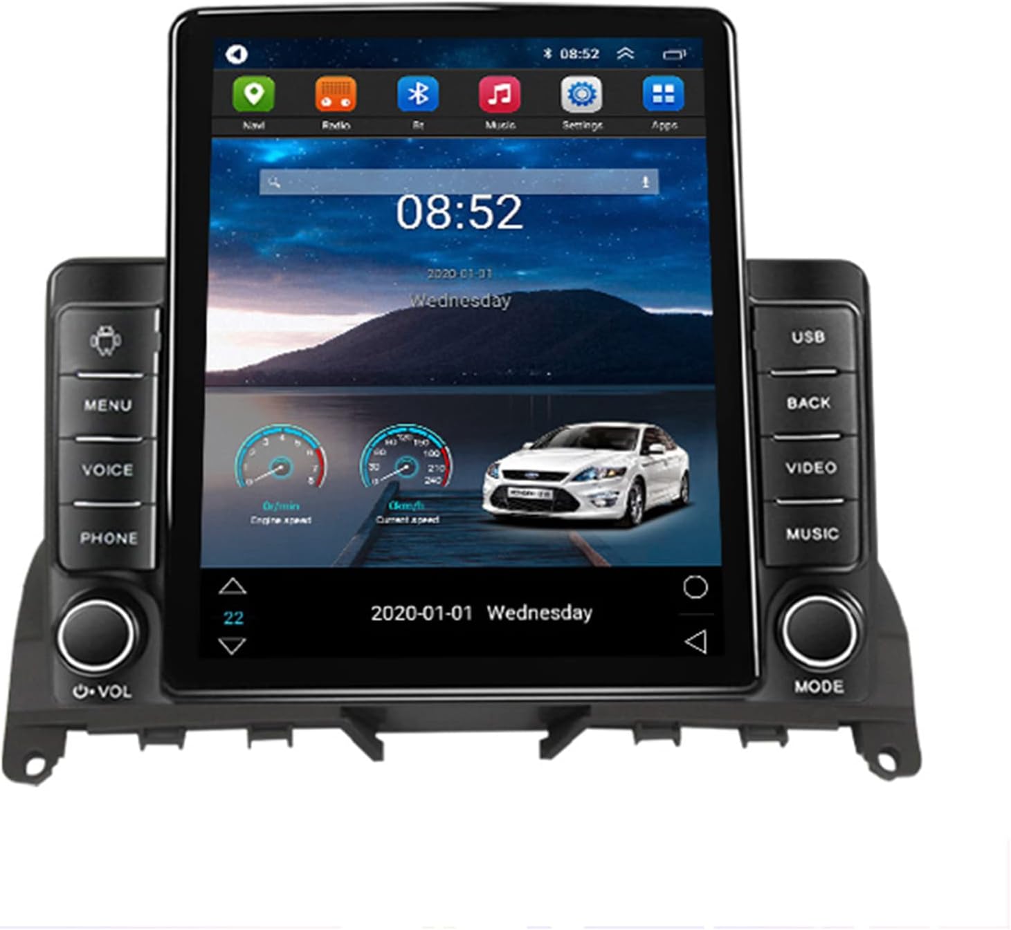4G Phone Car GPS Navigation Screen, 9.5 Inch Screen HD