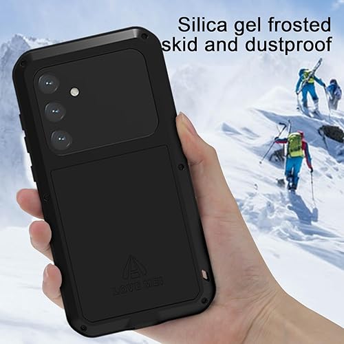 Miniatura 6 de LOVE MEI Funda para Samsung Galaxy S24 Plus, resistente al agua, militar, resistente, a prueba de golpes, polvo y suciedad, aluminio híbrido de