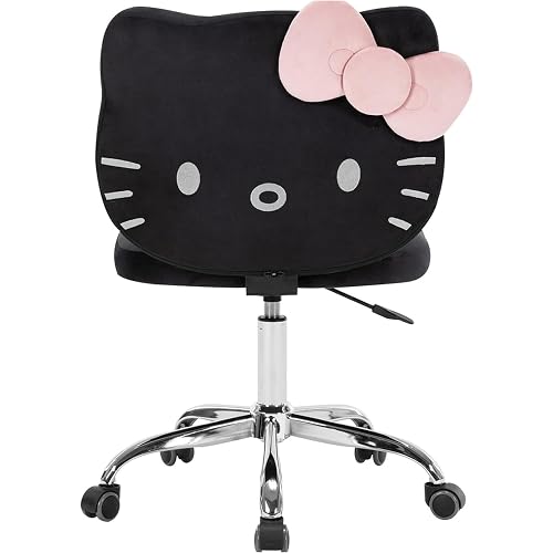 Impressions Vanity Hello Kitty® Kawaii Swivel Vanity Chair, Black