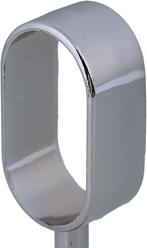 Miniatura 9 de Soporte medio ovalado de aleación de zinc para armario, armario, ropa colgante, paquete de 2