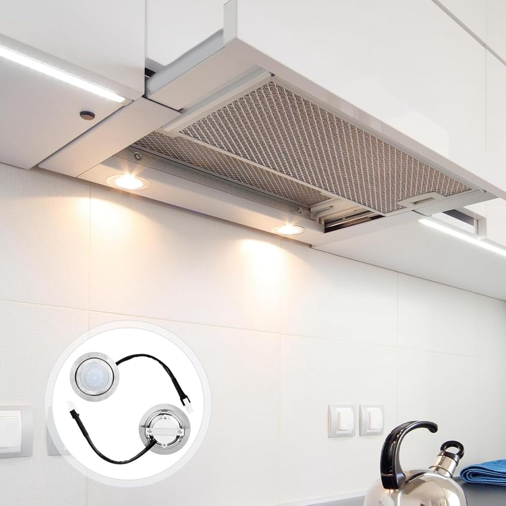 2 Dunstabzugshauben-Glühbirnen, Edelstahl-Dunstabzugshaube, LED-Lichtersatz, Einbau-Dunstabzugshauben-Licht für die Küche