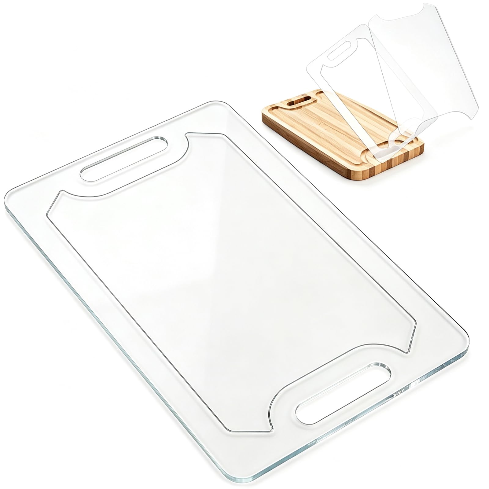ORIGACH 2 in 1 Cutting Board Template Set Laser-Cut