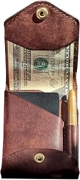 Leather Bifold Wallet - Man Card Wallet, Portable Slim Wallet | Slim Pu Leather Minimalist Bifold Wallet Accessories, Compact, Secure Thin Wallet with ID Window for Cash, Credit and Travel, as image