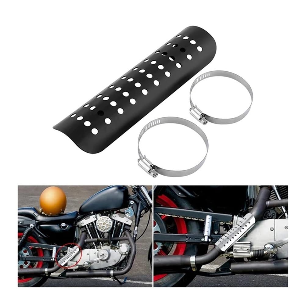 Protezione della Copertura dello Scudo Termico del Tubo della Marmitta di Scarico per Motocicli Scudo Termico Moto