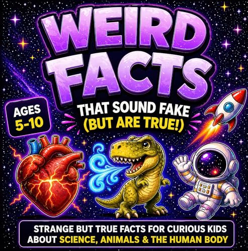 Weird Facts That Sound Fake (But are True!): Strange but True Facts for Curious Kids about Science, Animals & the Human Body (FactPop)