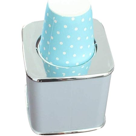 Bathroom Cup Dispenser With 20 Cups - Dual-Size Holder For 3 Oz & 5 Oz Dixie Cups, Home, Office, Hotel Use