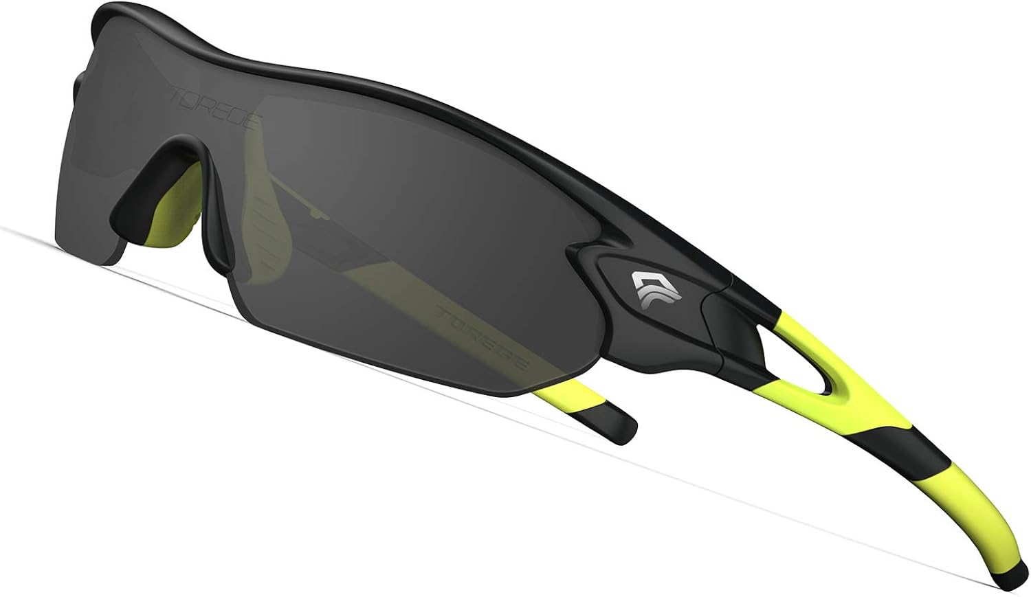 TOREGE Tr90 Flexible Kids Sports Sunglasses Polarized Glasses for Junior Boys Girls Age 3-12 TR04 (Matte Black&Yellow&Gray Lens) : Sports & Outdoors