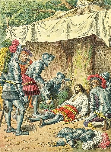 Affiche Mort de Bayard de Frédéric Théodore Lix Reproduction Peinture d'Art Mural 60x90cm